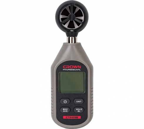 Измеритель анемометр-термометр скорости потока воздуха Crown CT44098